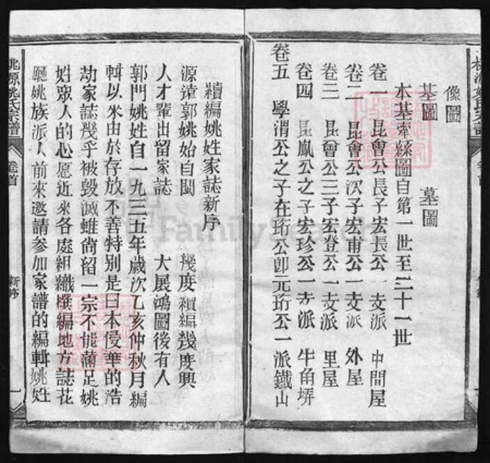 江西省上饶市姚氏族谱-桃源姚氏宗谱 [卷5, 卷首1].pdf电子版预览图2