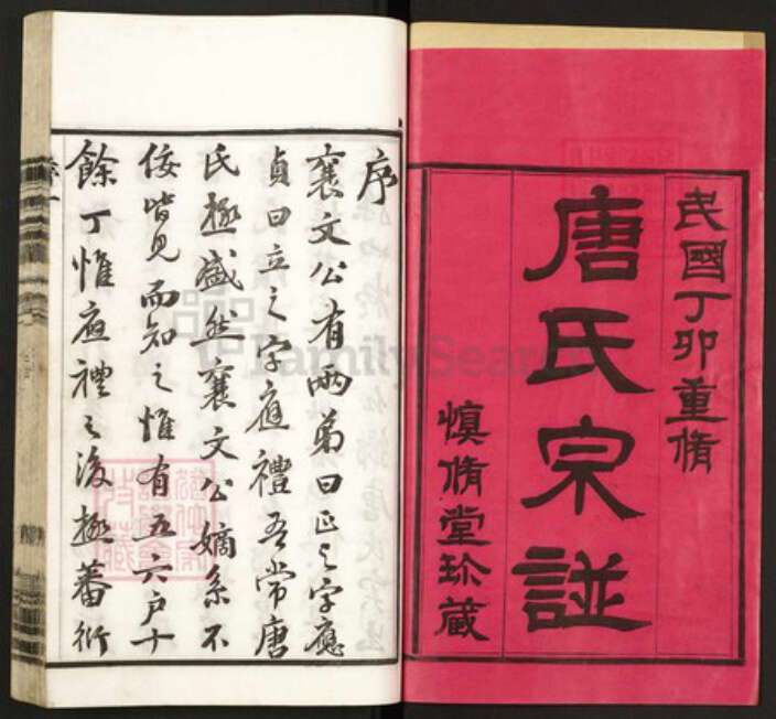 江苏省常州市武进县唐氏慎修堂族谱-唐氏宗谱.pdf电子版预览图1