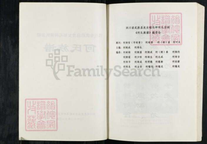 四川省广安市武胜县龙女镇何氏族谱-四川省武胜县龙女郁马坪何氏宗祠何氏族谱.pdf电子版预览图2