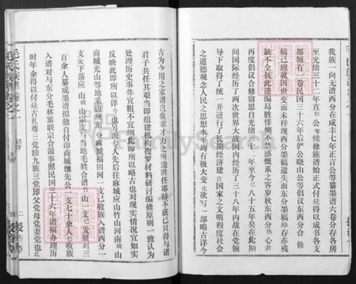 湖北省武汉市新洲区毛氏授诗堂族谱-毛氏族谱.pdf电子版预览图2