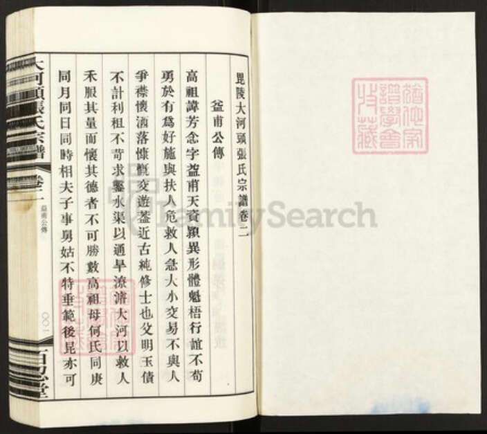 江苏省常州市武进县张氏族谱-大河头张氏宗谱.pdf电子版预览图1
