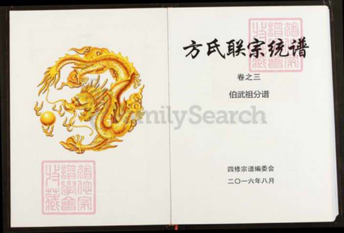 湖北省武汉市新洲区方氏正学堂族谱-方氏联宗统谱.pdf电子版预览图2