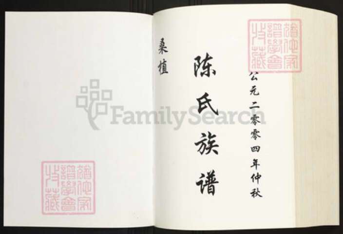 湖南省张家界桑植县陈氏族谱-桑植陈氏族谱.pdf电子版预览图1