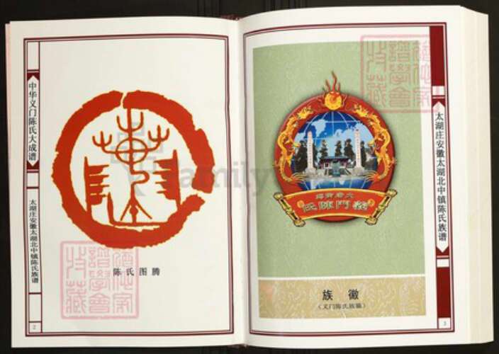 安徽省安庆市太湖县陈氏族谱-中华义门陈氏大成谱太湖庄安徽太湖北中镇陈氏族谱.pdf电子版预览图2