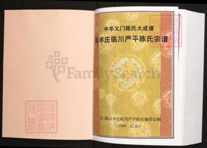 江西省抚州市临川区陈氏族谱-中华义门陈氏大成谱南丰庄临川严平陈氏宗谱.pdf电子版预览图1