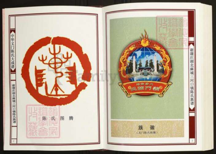 湖北省黄冈市麻城市陈氏族谱-中华义门陈氏大成谱谢蒲庄湖北麻城三河口镇陈氏族谱.pdf电子版预览图2