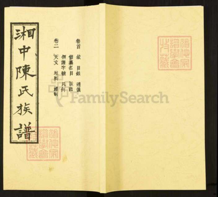 湖南省张家界陈氏族谱-湘中陈氏族谱.pdf电子版缩略图