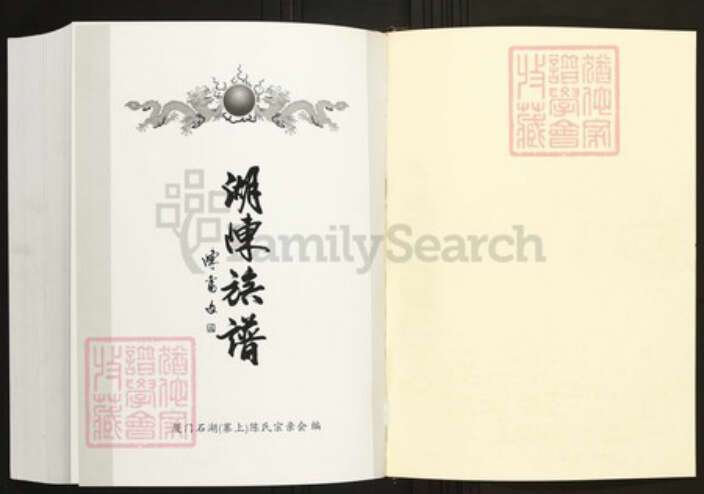 福建省厦门市陈氏族谱-厦门寨上湖陈族谱.pdf电子版预览图1