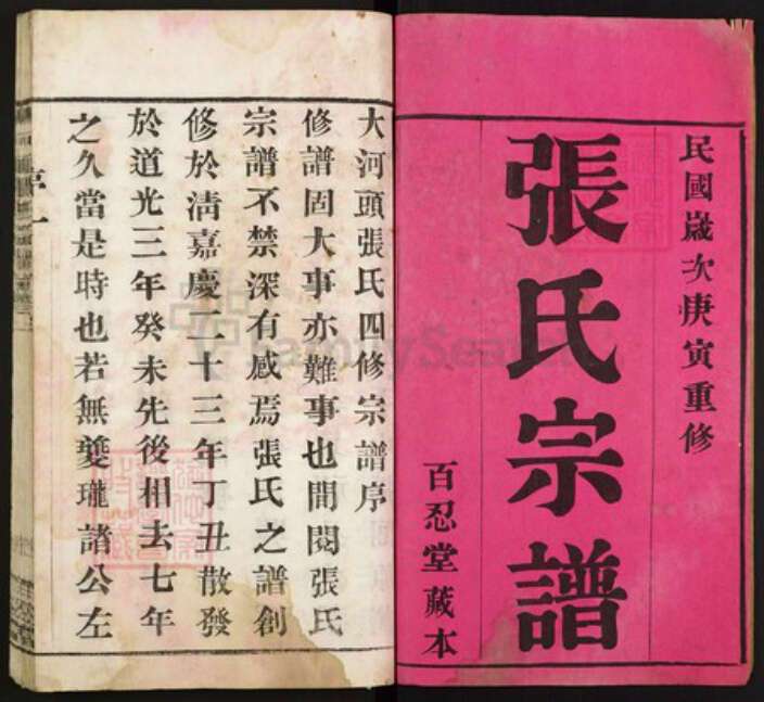 江苏省常州市武进县张氏族谱-大河头张氏宗谱.pdf电子版预览图1