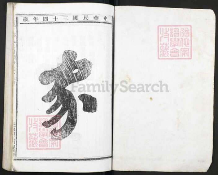 浙江省金华市武义县邹氏族谱-大溪口邹氏宗谱.pdf电子版预览图1