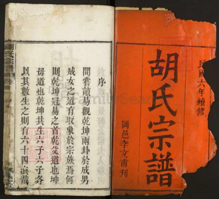 湖北省黄冈市红安县胡氏族谱-胡氏宗谱.pdf电子版预览图1