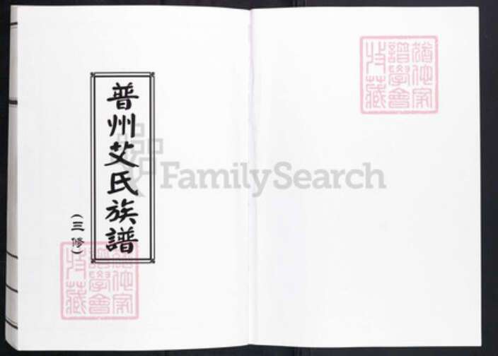 四川省资阳市安岳县石羊镇艾氏族谱-普州艾氏族谱.pdf电子版预览图1