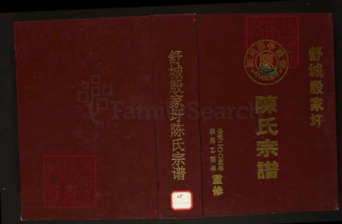 安徽省六安市舒城县陈氏族谱-舒城殷家圩陈氏宗谱.pdf电子版缩略图