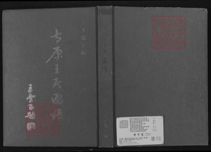 山西省太原市王氏太原堂族谱-太原王氏通谱.pdf电子版缩略图