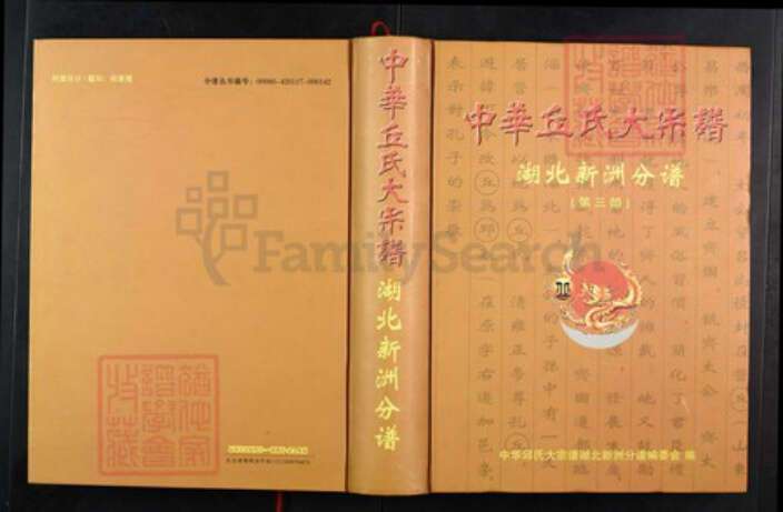 湖北省黄冈市丘；邱氏族谱-中华丘氏大宗谱.湖北新洲分谱.pdf电子版缩略图