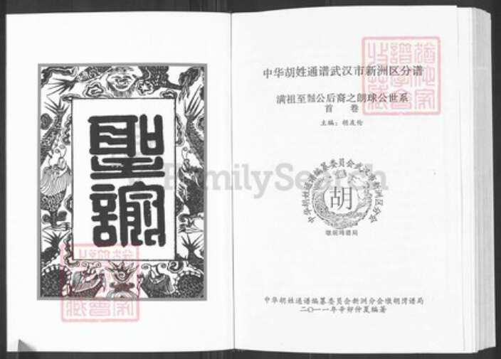 湖北省武汉市新洲区胡氏华林堂族谱-中华胡姓通谱.新洲分谱.朗球公卷.pdf电子版预览图3