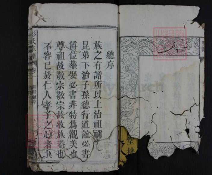 湖北省黄冈市红安县杏花乡彭氏族谱-彭氏宗谱.pdf电子版预览图3