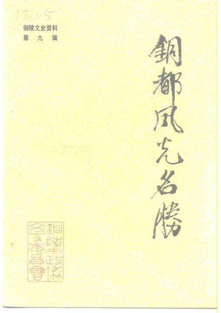1992版铜陵文史资料  第9辑  铜都风光名胜.pdf电子版_安徽省志缩略图