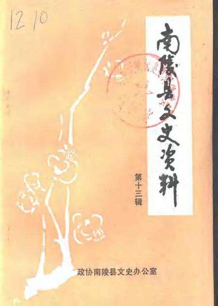 1993版南陵县文史资料  第13辑.pdf电子版_安徽省志缩略图