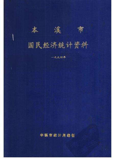 1995-本溪市国民经济统计资料  1994年.pdf电子版_辽宁省志缩略图