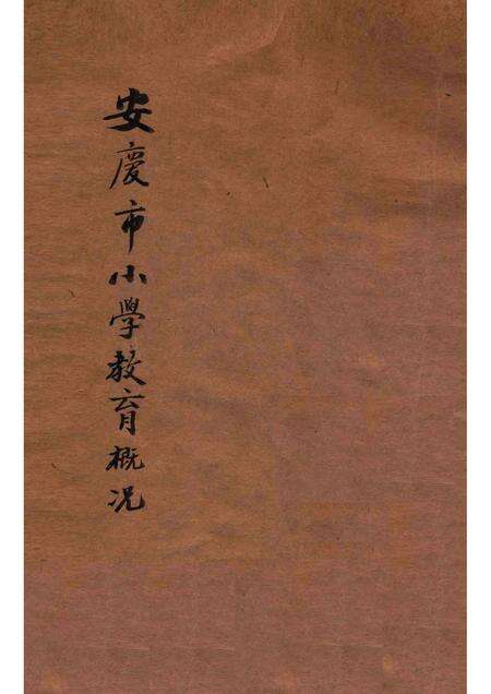 1930版安庆市小学教育概况  自民国十八年四月起至民国十九年六月止.pdf电子版_安徽省志缩略图