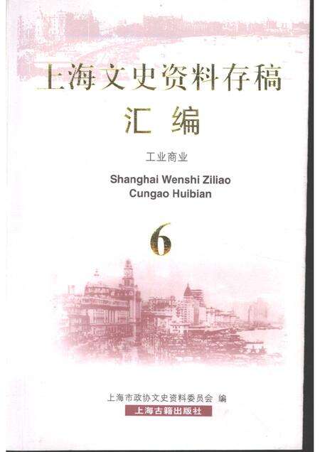 2001年12月第1版-上海文史资料存稿汇编 工业商业  第6辑.pdf电子版_上海市志缩略图