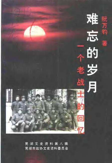 2001版芜湖文史资料  第8辑  难忘的岁月  一个老战士的回忆.pdf电子版_安徽省志缩略图