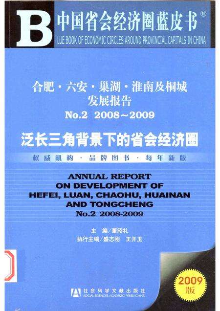 2009版合肥、六安、巢湖、淮南及桐城发展报告  No.2（2008-2009）  泛长三角背景下的省会经济圈.pdf电子版_安徽省志缩略图