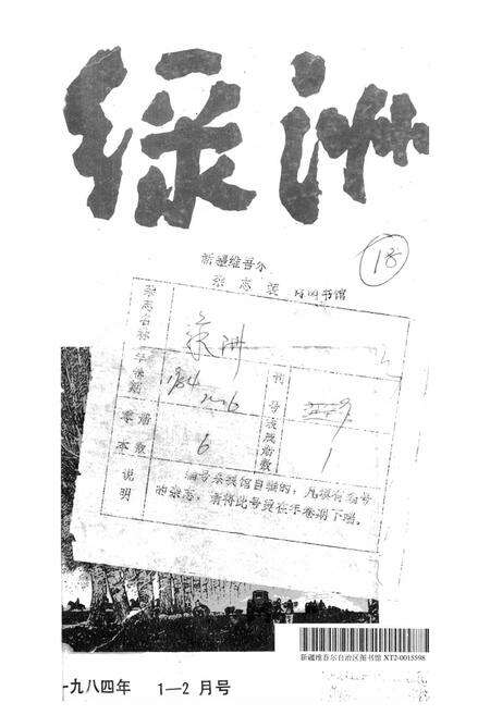 新疆绿洲1984年第01期.pdf电子版_新疆维吾尔族自治区志缩略图