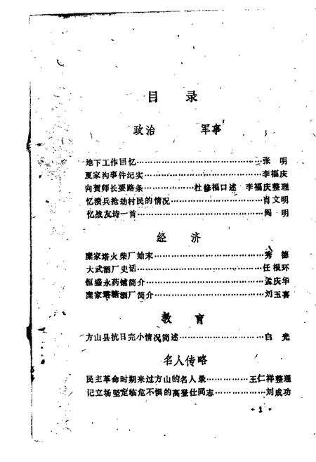 1988-方山文史资料  第4辑.pdf电子版_山西省志预览图1