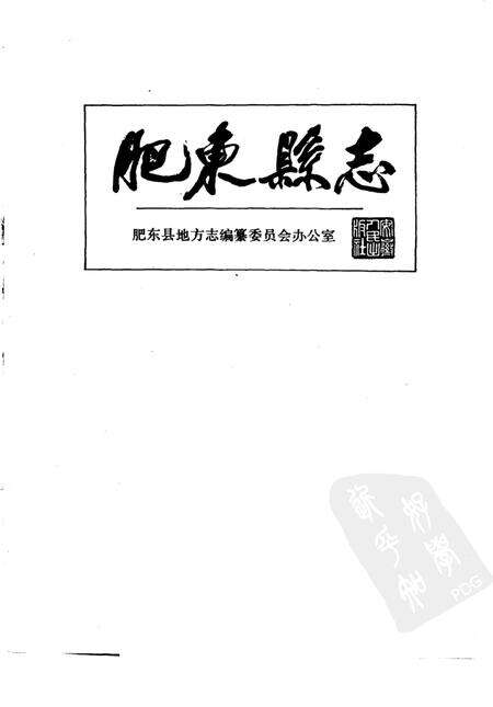 1990版肥东县志.pdf电子版_安徽省志预览图1