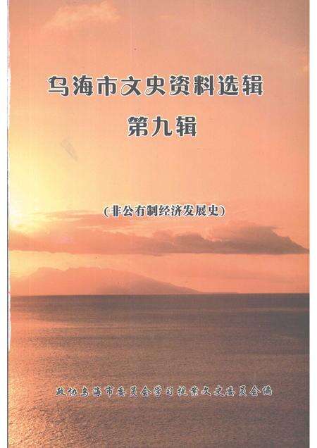 2006-乌海市文史资料选辑  第九辑：非公有制经济发展史.pdf电子版_内蒙古志预览图1