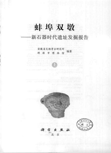 2008版蚌埠双墩  新石器时代遗址发掘报告  上下.pdf电子版_安徽省志预览图1