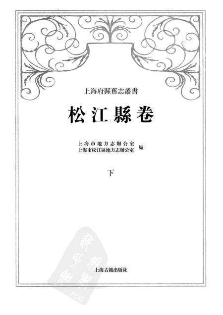 2011-松江县卷  下.pdf电子版_上海市志预览图1