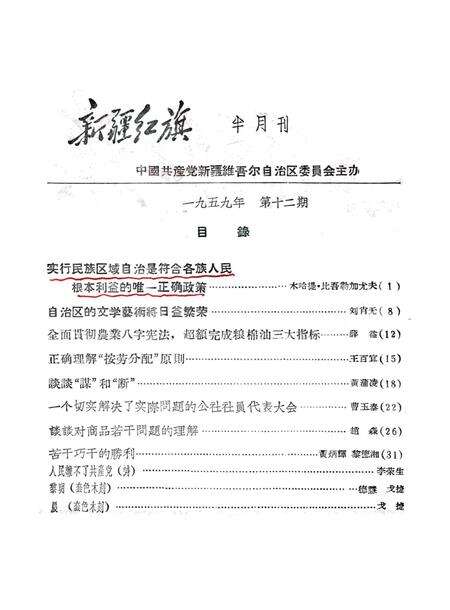 新疆红旗1959年第12期.pdf电子版_新疆维吾尔族自治区志预览图1
