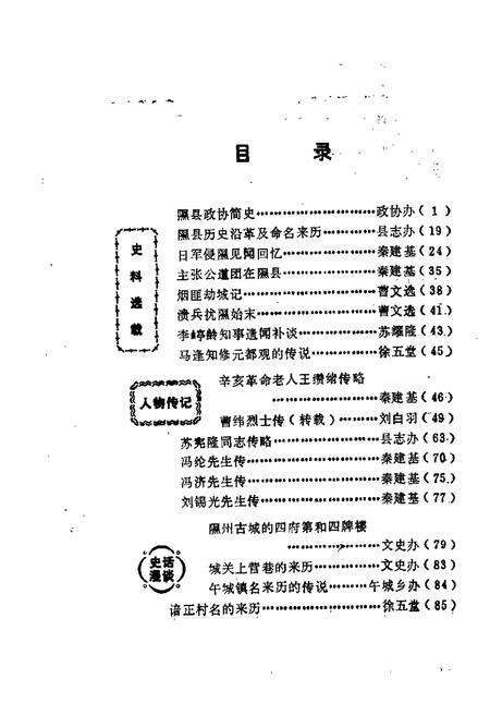 1985-隰县文史资料  第1辑.pdf电子版_山西省志预览图1