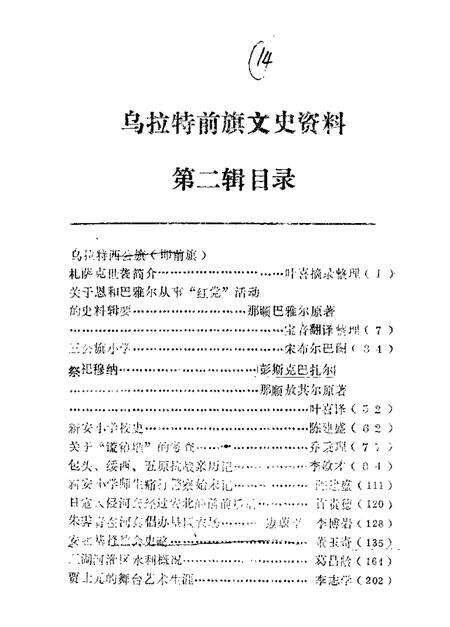 1986-乌拉特前旗文史资料  第2辑.pdf电子版_内蒙古志预览图1
