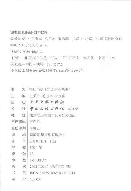 2004.06-《辽北文化丛书》之一  铁岭历史.pdf电子版_辽宁省志预览图2