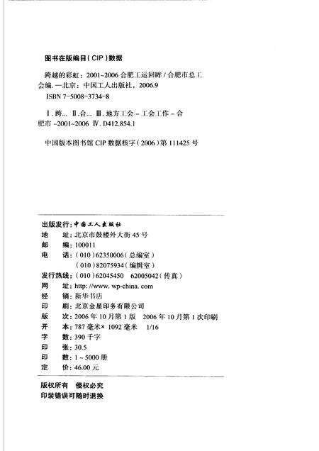 2006版跨越的彩虹  2001-2006合肥工运回眸.pdf电子版_安徽省志预览图2