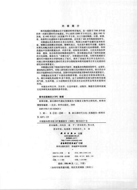 2008版蚌埠双墩  新石器时代遗址发掘报告  上下.pdf电子版_安徽省志预览图2