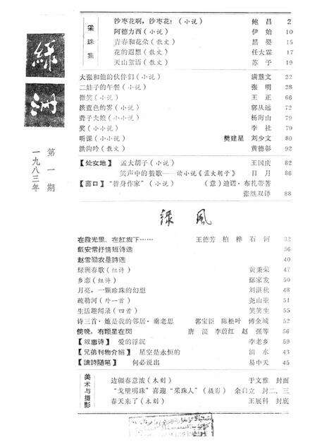 新疆绿洲1983年第01期.pdf电子版_新疆维吾尔族自治区志预览图2