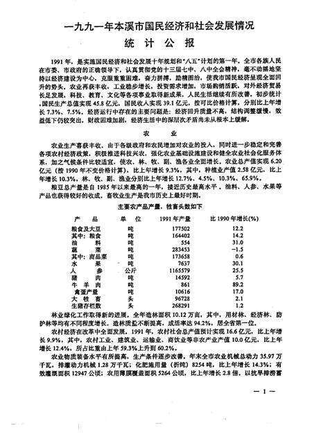 -本溪市国民经济统计资料  1991年.pdf电子版_辽宁省志预览图3