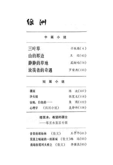 新疆绿洲1985年第01期.pdf电子版_新疆维吾尔族自治区志预览图3