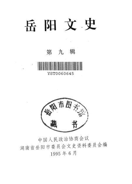 岳阳文史第九辑.pdf电子版_湖南省志预览图4
