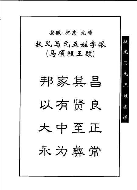 扶风马氏五姓宗谱  安徽·肥东·元疃镇.pdf电子版_安徽省志预览图5