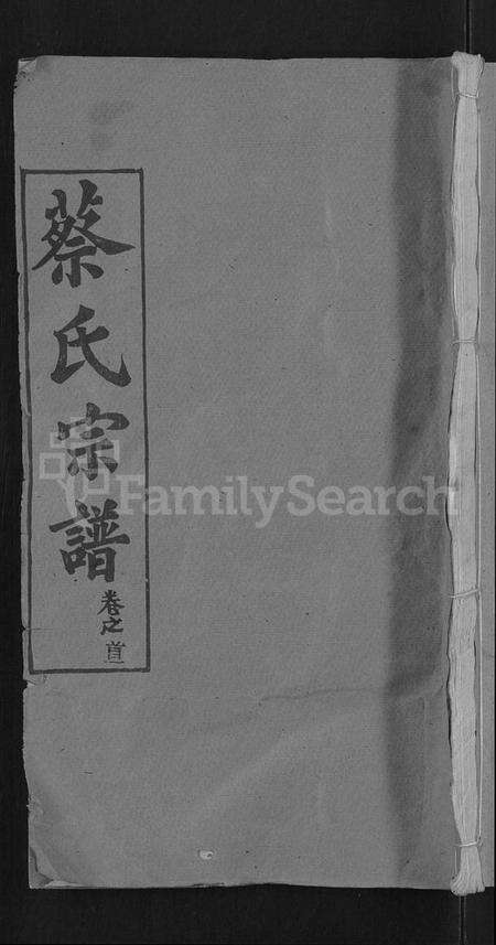 湖北蔡氏族谱-蔡氏宗谱 [19卷,首2卷].pdf电子版缩略图