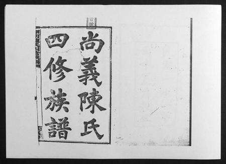 湖南陈氏族谱-中国湖南省陈氏四修族谱[49卷首1卷].pdf电子版预览图1