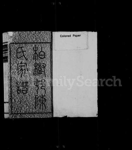 湖南陈氏族谱-柏树邨陈氏家谱.pdf电子版预览图1