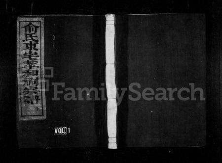 浙江俞氏族谱-俞氏静安坊东宅二房宗谱 [12卷,首1卷].pdf电子版