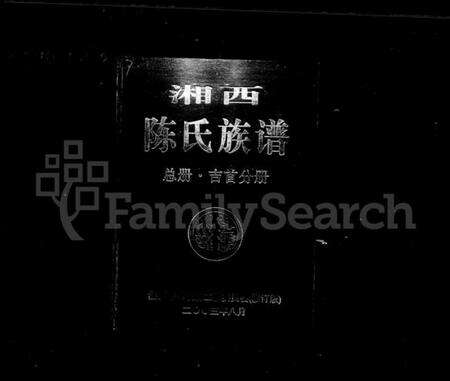 湖南陈氏族谱-湘西陈氏族谱 [12卷,首1卷].pdf电子版缩略图